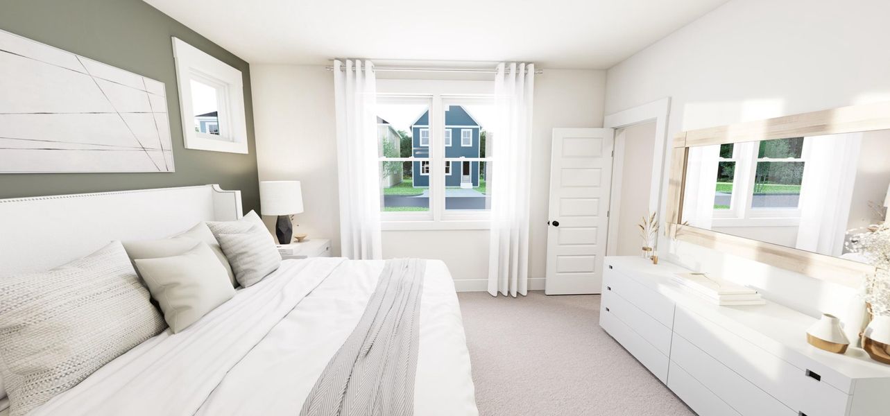 Representative furnished interior of a home built from the Warm as This by Garman Homes in Parc Northwest, Elon (Image 5).