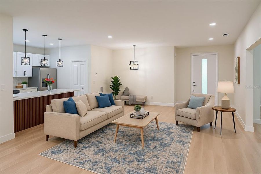 Furnished interior view inside a new home in , Spring Hill (Image 8). Furnished interior view inside a new home in , Spring Hill (Image 8).