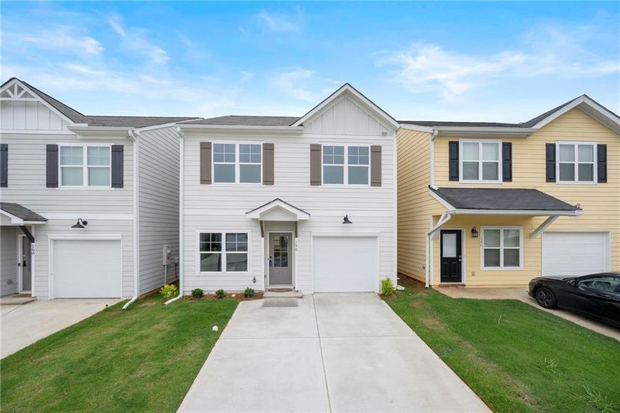 Front exterior of a new home in , Covington, GA, highlighting curb appeal (Image 20). Front exterior of a new home in , Covington, GA, highlighting curb appeal (Image 20).