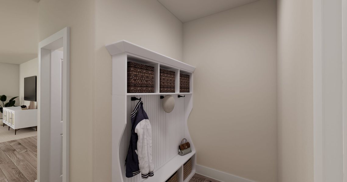 Representative furnished interior of a home built from the Landau by Tri Pointe Homes in Painted Tree, McKinney (Image 3).