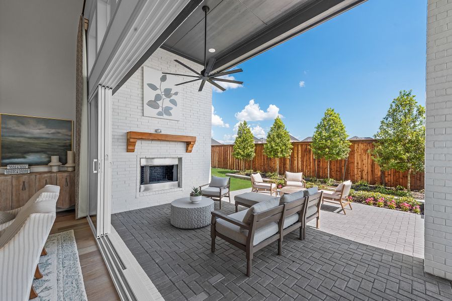 Furnished interior view inside a new home in The Homestead - 62', Rockwall (Image 30).