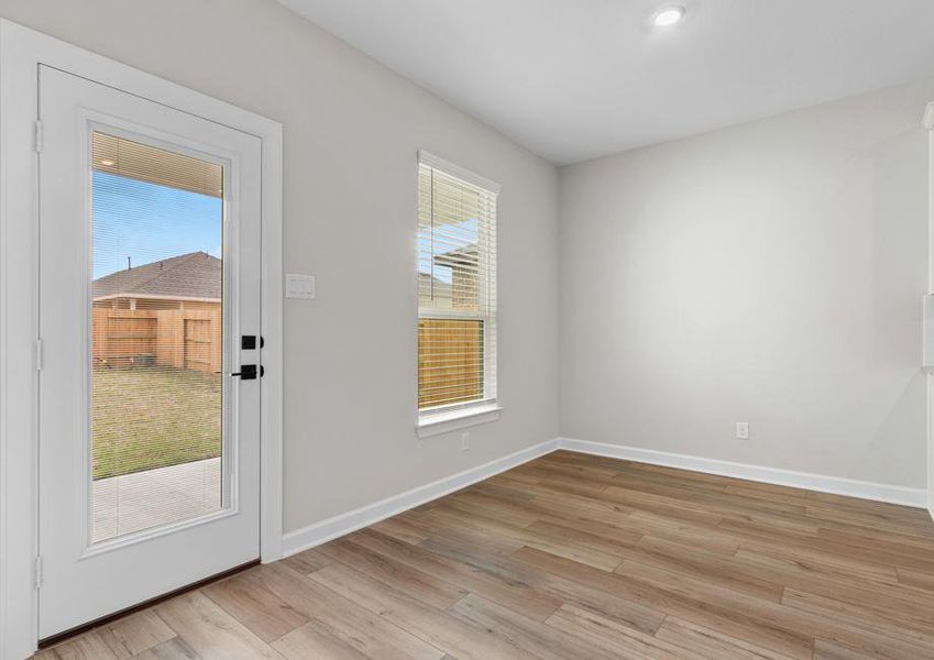 This family room opens to backyard patio.