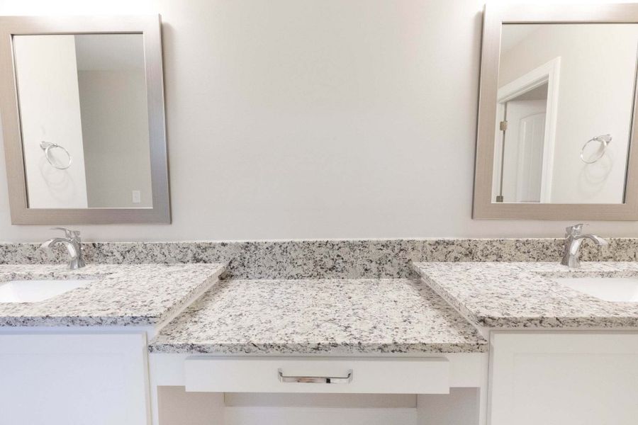 Built-in Makeup Vanity Option