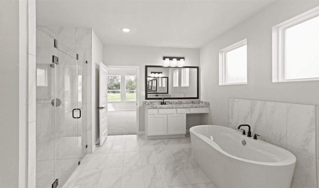 Relaxing primary bath (*Photo not of actual home and used for illustration purposes only.) Relaxing primary bath (*Photo not of actual home and used for illustration purposes only.)