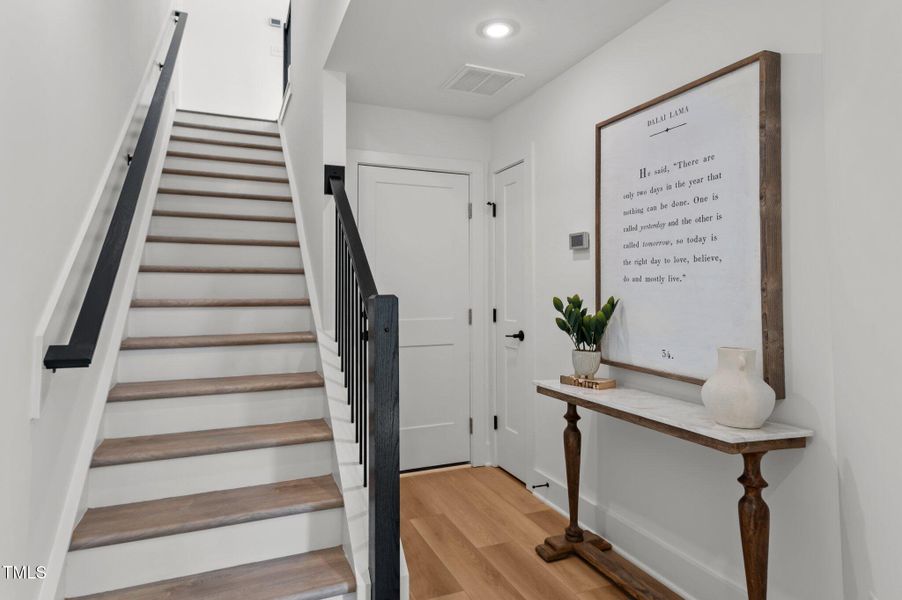 Closet storage off of garage