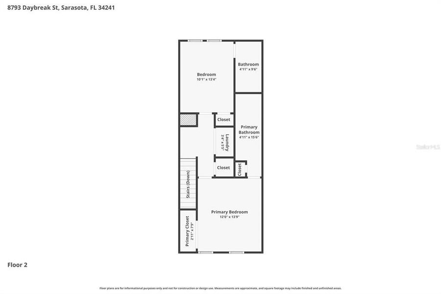 2D floor plan layout of this home in , Sarasota, FL (Image 4). 2D floor plan layout of this home in , Sarasota, FL (Image 4).