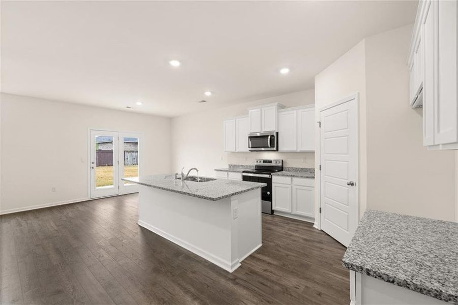 Furnished interior view inside a new home in Champion's Run, Lithonia (Image 4). Furnished interior view inside a new home in Champion's Run, Lithonia (Image 4).