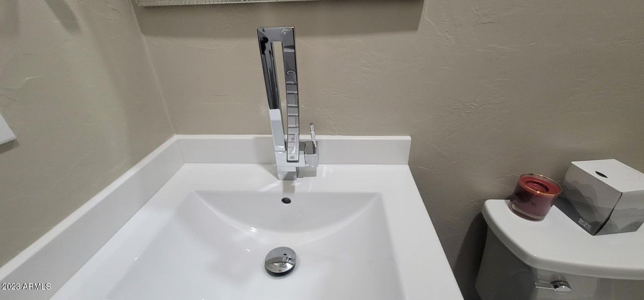 2906 Acacia faucet guest bathroom