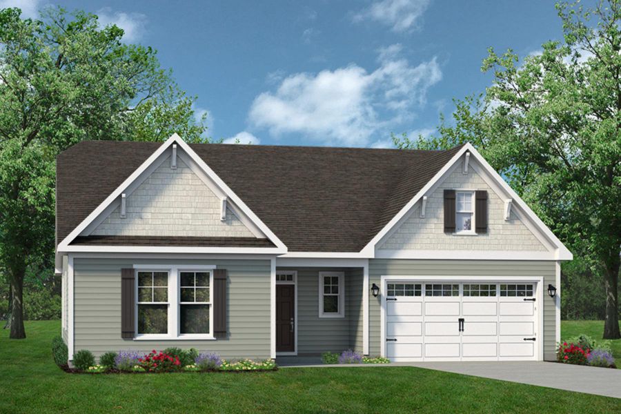 Representative exterior photo of a completed home built from the The Seashore by Chesapeake Homes in Coastal Club of the Carolinas, Calabash, NC (Image 21).