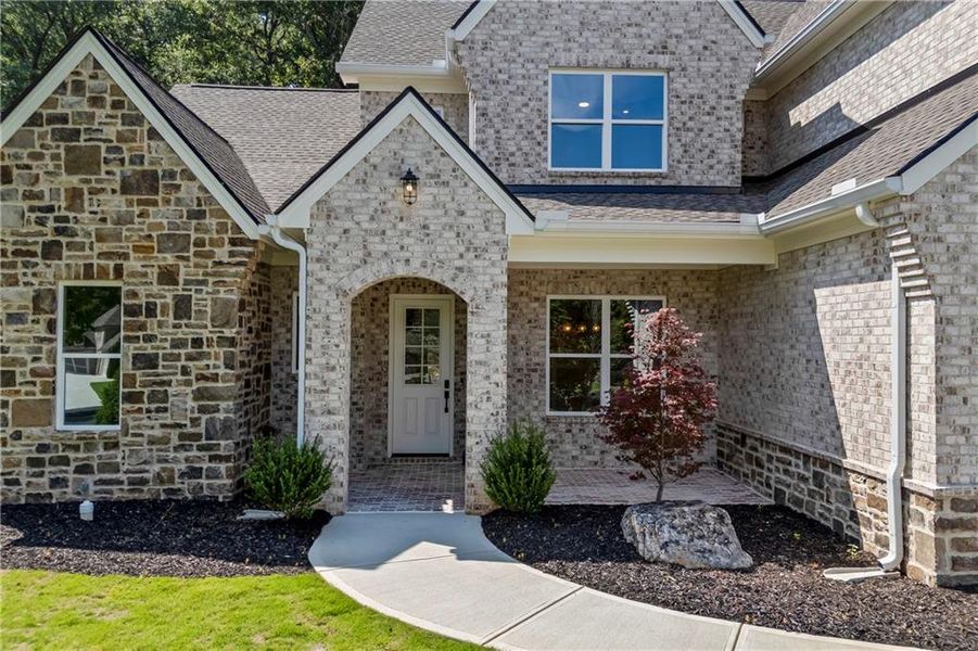 Exterior details and patio area of a home in , Marietta (Image 40).