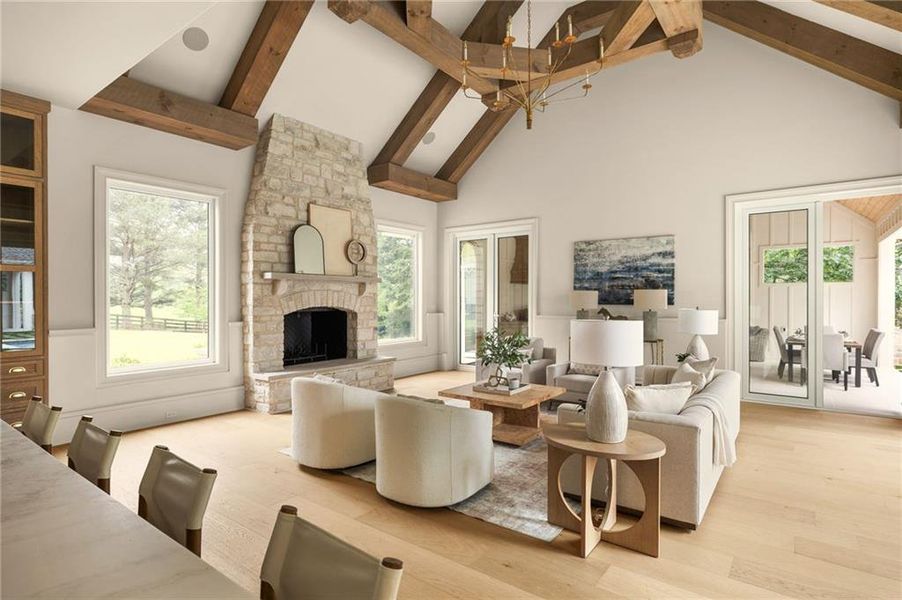 Furnished interior view inside a new home in , Canton (Image 57).