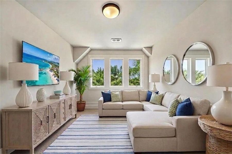 Furnished interior view inside a new home in Steeplechase, Hoschton (Image 35).
