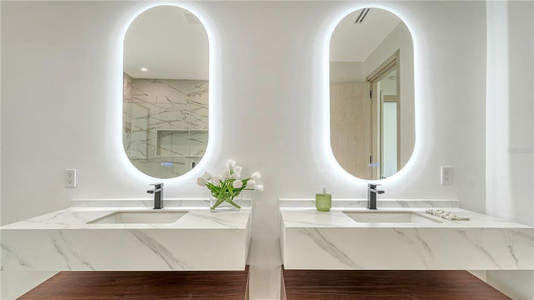 Furnished interior view inside a new home in , Sarasota (Image 10).