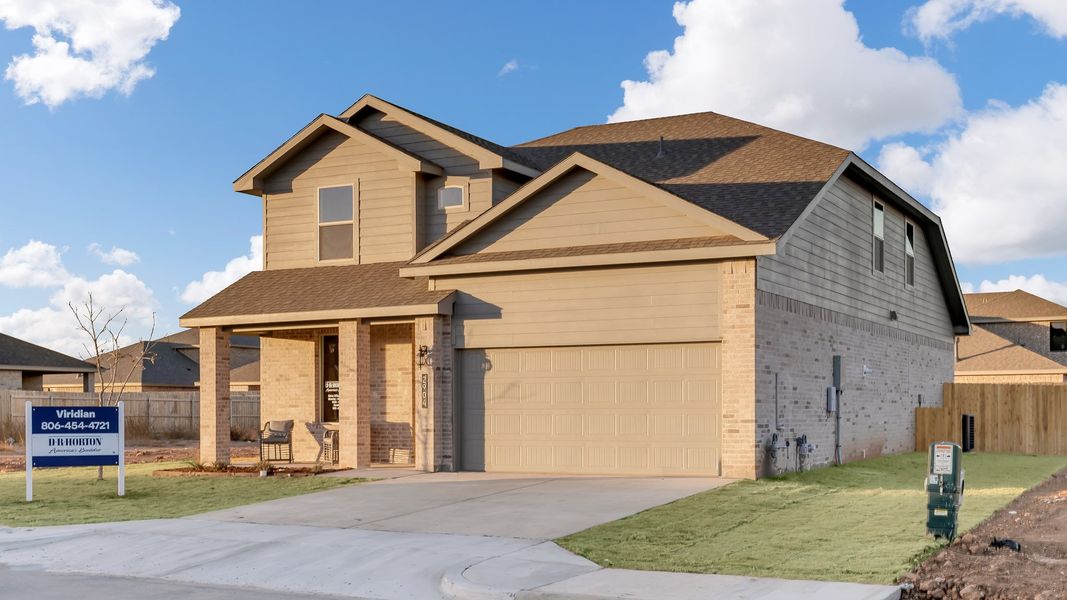 Representative exterior photo of a completed home built from the The Shelby by D.R. Horton in Viridian, Lubbock, TX (Image 23). Representative exterior photo of a completed home built from the The Shelby by D.R. Horton in Viridian, Lubbock, TX (Image 23).