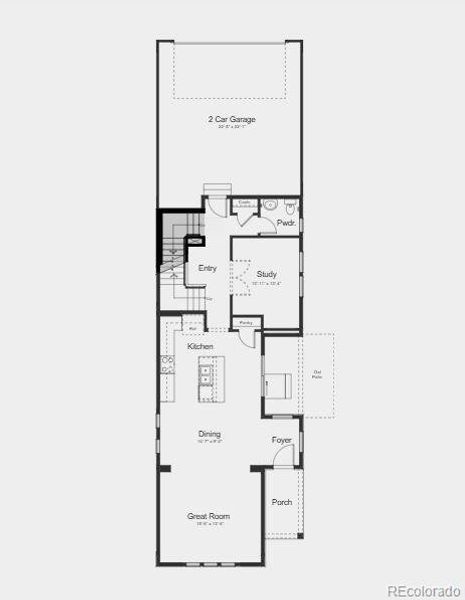 Structural options added include: Full unfinished basement, air conditioning, double glass doors at study, plumbing rough-in at basement, and second sink at bath 2.