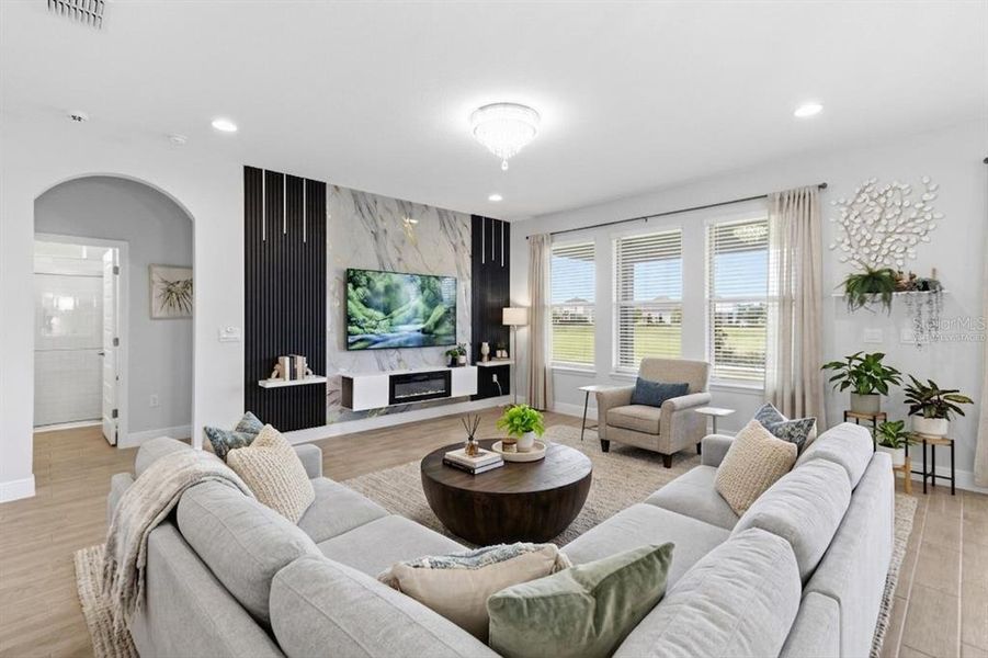 Furnished interior view inside a new home in , Winter Garden (Image 16).
