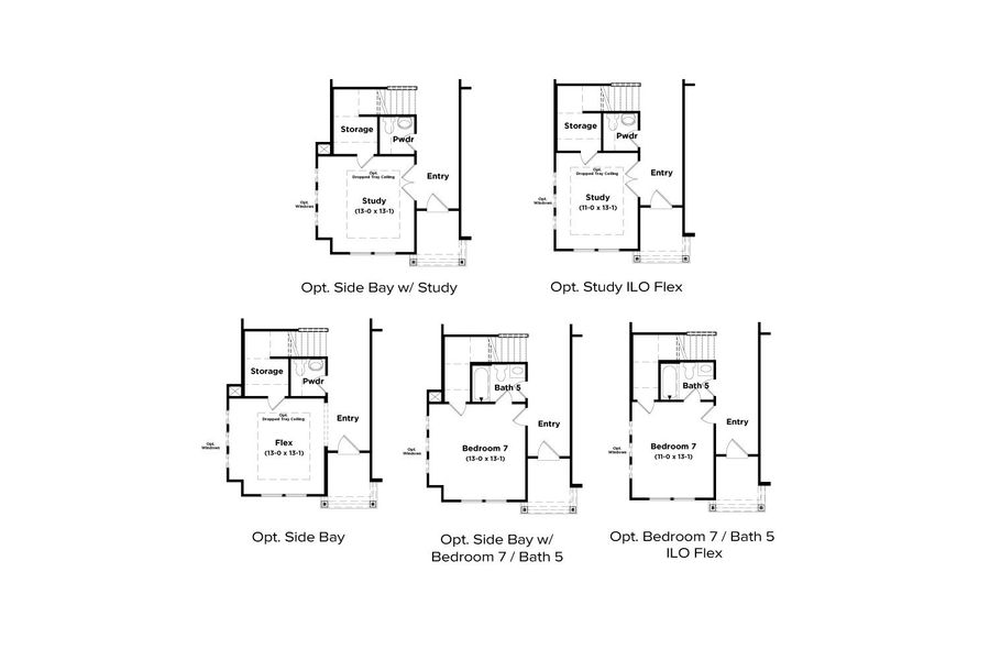 2D floor plan layout for the Briar Creek by DRB Homes in Hamilton Lakes, Loganville, GA (Image 5).
