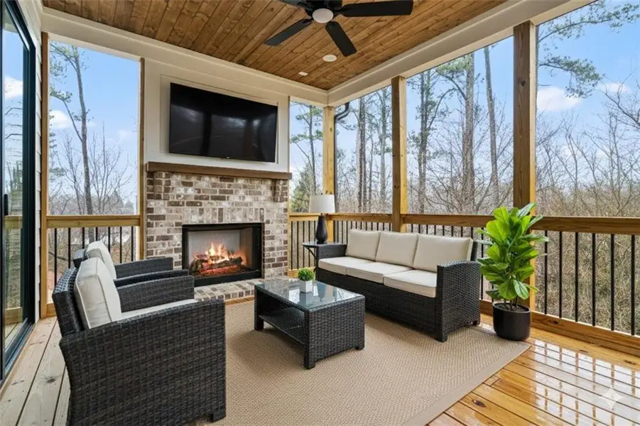 Exterior details and patio area of a home in , Marietta (Image 3).