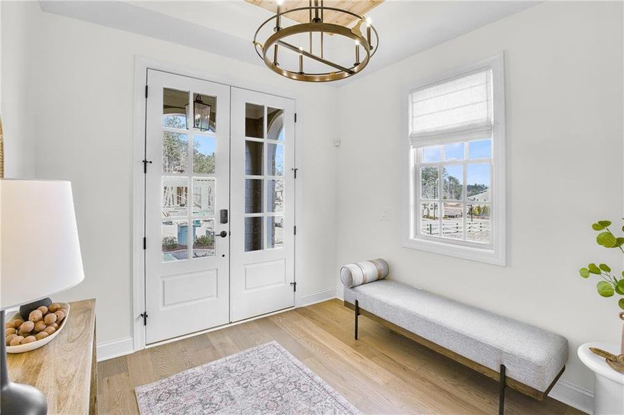 Furnished interior view inside a new home in Laurel View, Suwanee (Image 13). Furnished interior view inside a new home in Laurel View, Suwanee (Image 13).