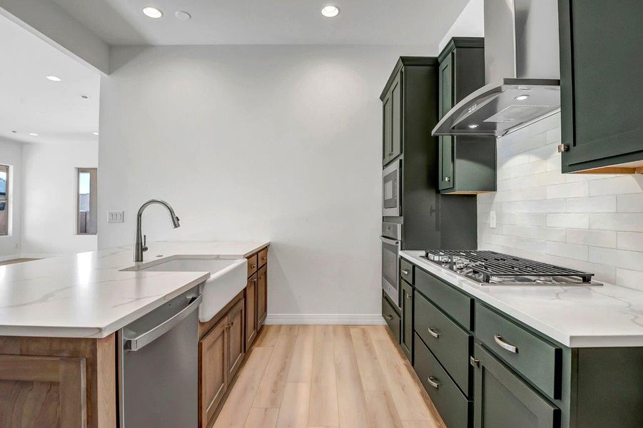 Furnished interior view inside a new home in Horizon at The Dells, Prescott (Image 28). Furnished interior view inside a new home in Horizon at The Dells, Prescott (Image 28).