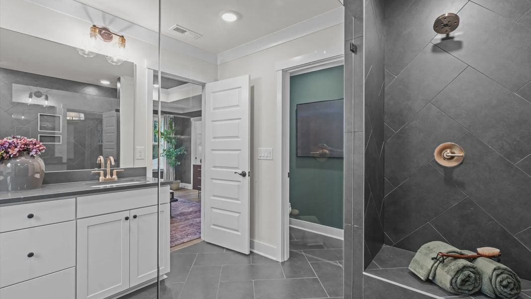 Furnished interior view inside a new home in Station Pointe, Angier (Image 28).