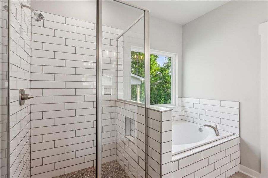 Furnished interior view inside a new home in Traditions of Braselton, Jefferson (Image 8).