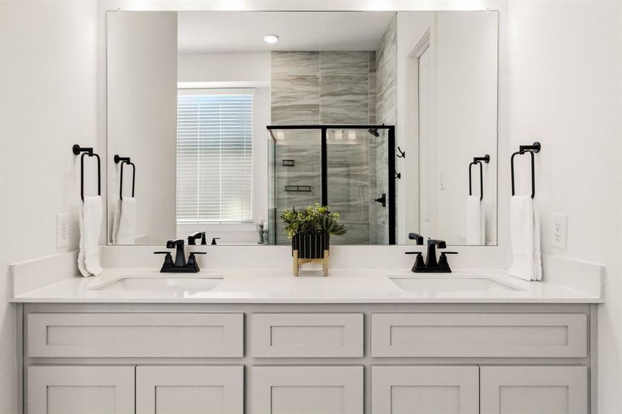 Furnished interior view inside a new home in The Villages of Hurricane Creek, Anna (Image 19).