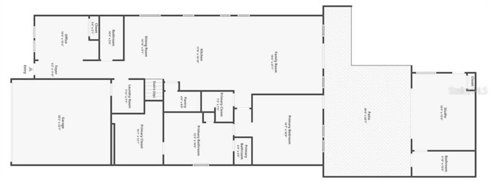 2D floor plan layout of this home in , Tampa, FL (Image 50).