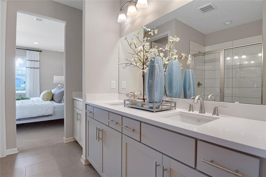 Furnished interior view inside a new home in Seminole Palms, Palm Coast (Image 18).