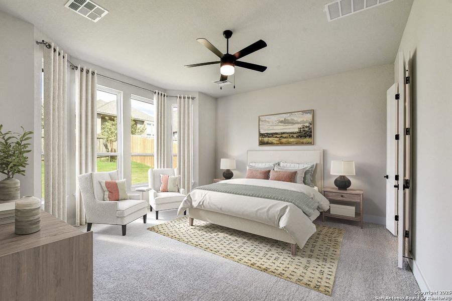 Furnished interior view inside a new home in Weston Oaks, San Antonio (Image 11).