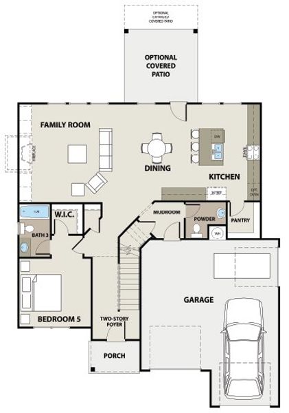 2D floor plan layout for the Bedford Tandem by Peachtree Building Group in The Fairways at Mirror Lake, Villa Rica, GA (Image 5). 2D floor plan layout for the Bedford Tandem by Peachtree Building Group in The Fairways at Mirror Lake, Villa Rica, GA (Image 5).