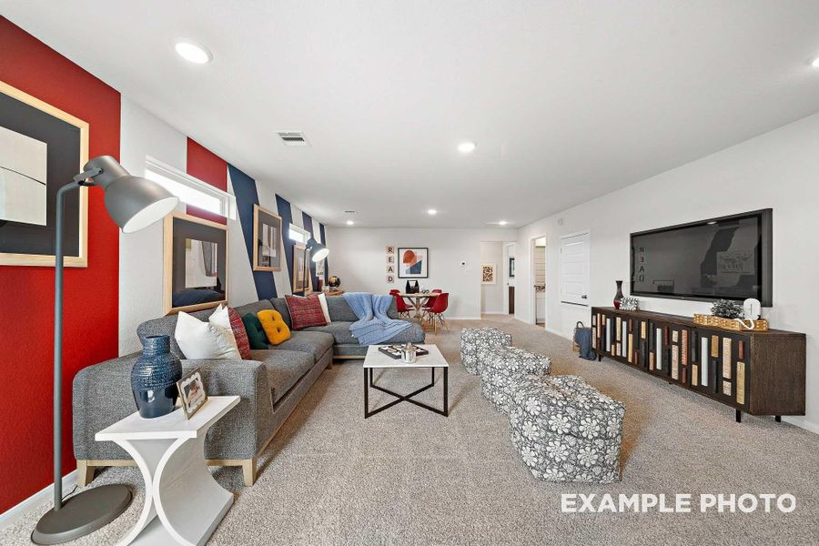 Furnished interior view inside a new home in Caney Creek Place, Conroe (Image 16).