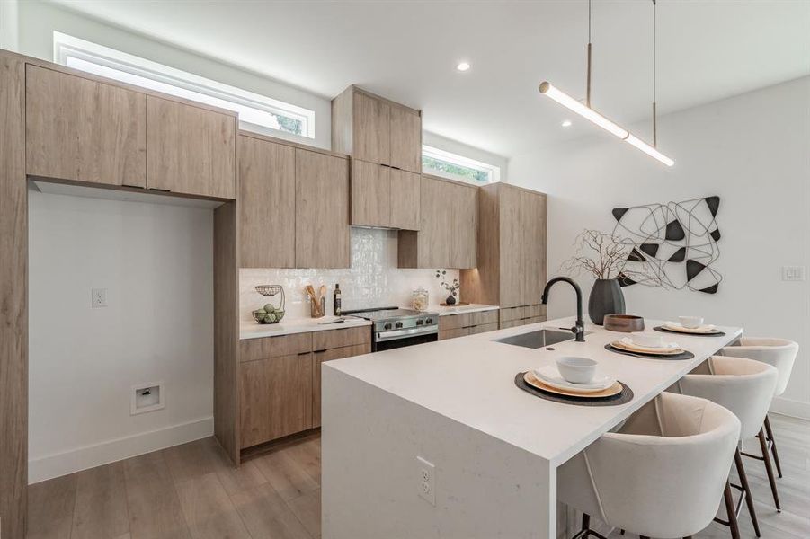 Furnished interior view inside a new home in , Dallas (Image 17).