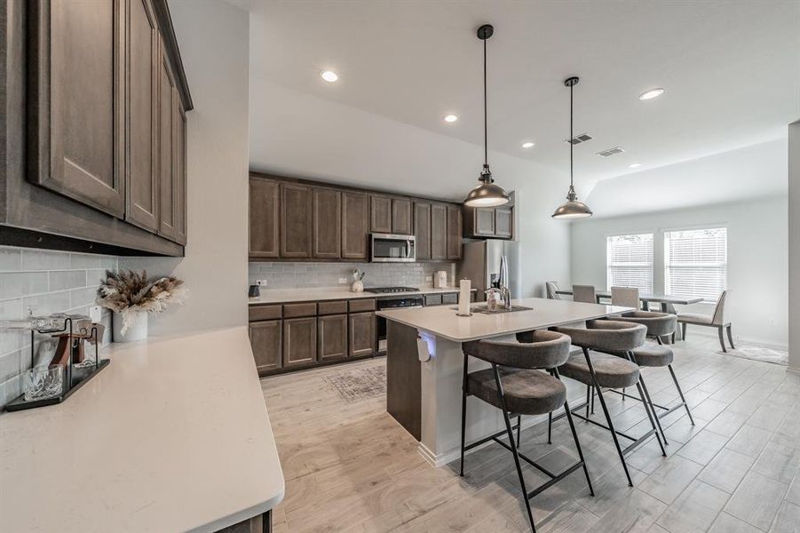 Furnished interior view inside a new home in Stone Eagle, Azle (Image 16).