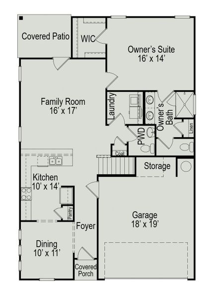 2D floor plan layout of this home in Fulshear Lakes 45's, Fulshear, TX (Image 4). 2D floor plan layout of this home in Fulshear Lakes 45's, Fulshear, TX (Image 4).