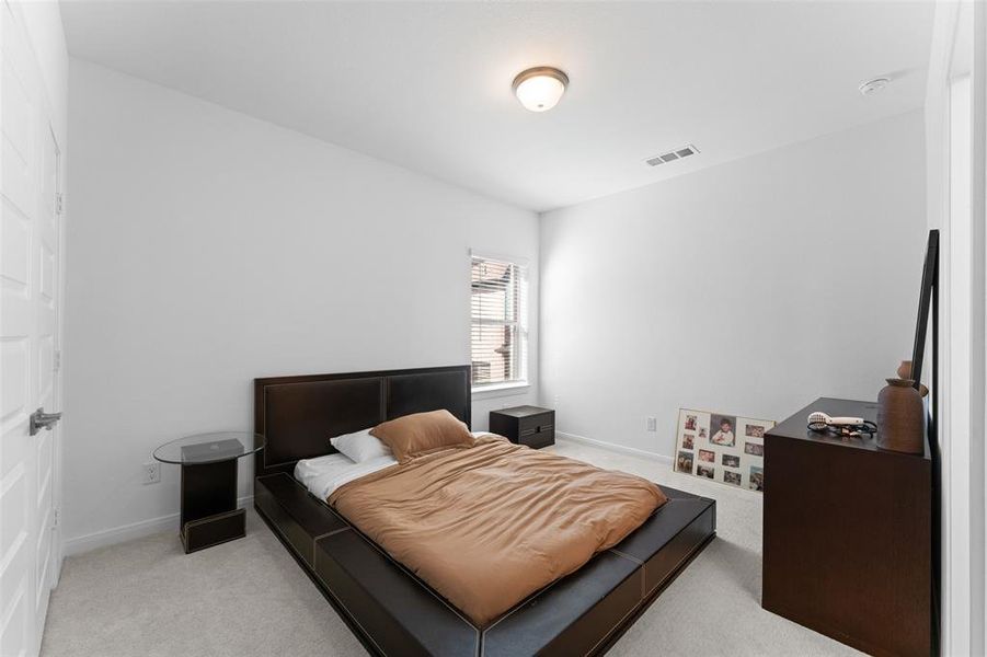 Upstairs Bedroom with carpet Upstairs Bedroom with carpet
