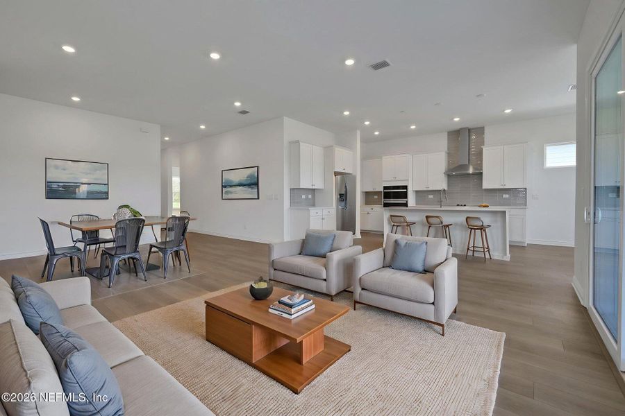 Furnished interior view inside a new home in Veranda Bay, Flagler Beach (Image 8).