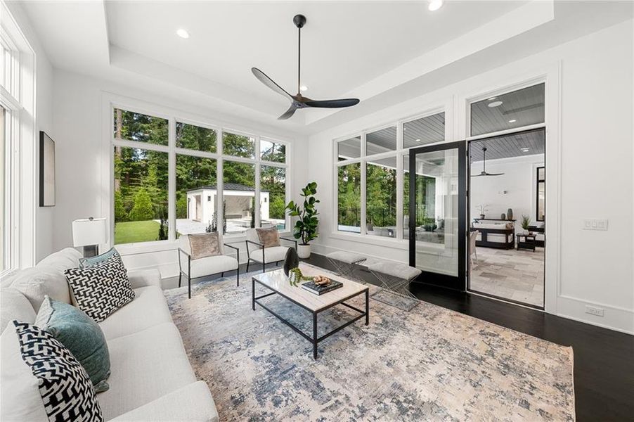 Furnished interior view inside a new home in , Sandy Springs (Image 54).