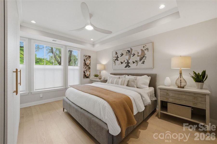 Furnished interior view inside a new home in , Charlotte (Image 41).