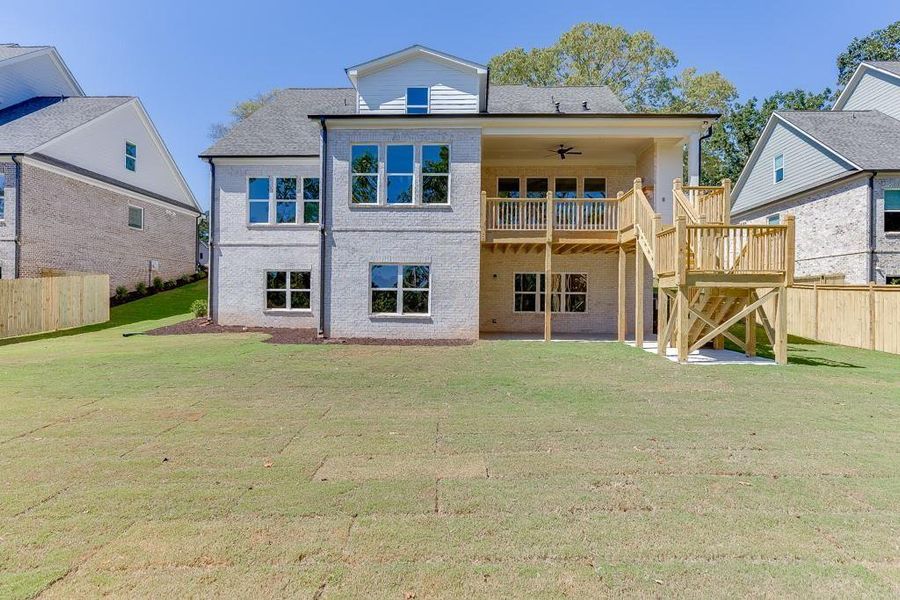 Exterior details and patio area of a home in , Buford (Image 30).