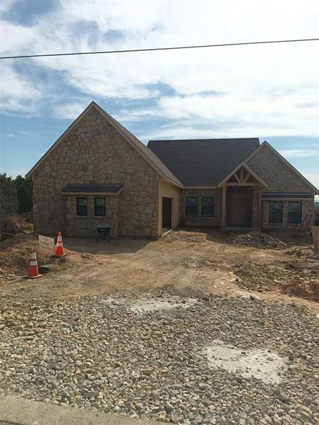 In-progress construction of a new home in , Graford, TX (Image 4).