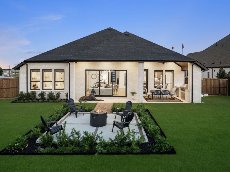 Representative exterior details of a home built from the Jackson by UnionMain Homes in Cambridge Crossing, Celina (Image 37).