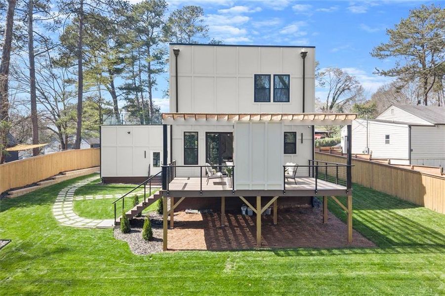 Exterior details and patio area of a home in , Atlanta (Image 31).