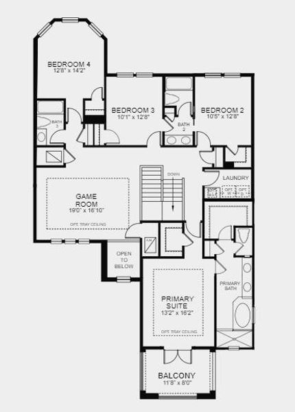 Structural options include: Gourmet kitchen with cabinets on both sides of the island, 5th ground floor bedroom with full bath, Optional Pocket Sliding Glass Door at Gathering Room, Second Study in place of Flex with French doors.