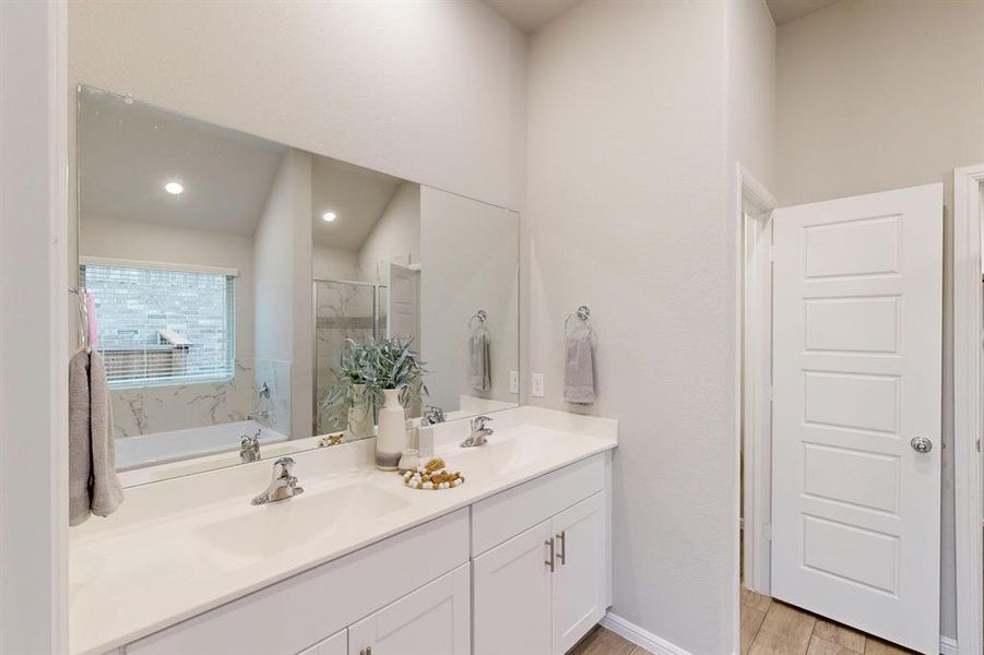 Furnished interior view inside a new home in The Preserve, Justin (Image 8). Furnished interior view inside a new home in The Preserve, Justin (Image 8).