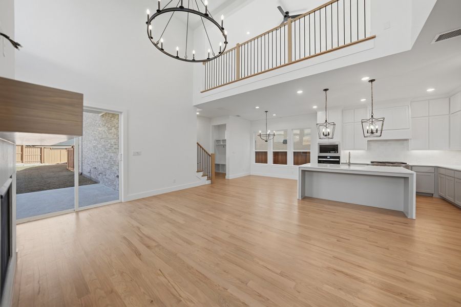 Furnished interior view inside a new home in Fields - 40' Lots, Frisco (Image 10). Furnished interior view inside a new home in Fields - 40' Lots, Frisco (Image 10).