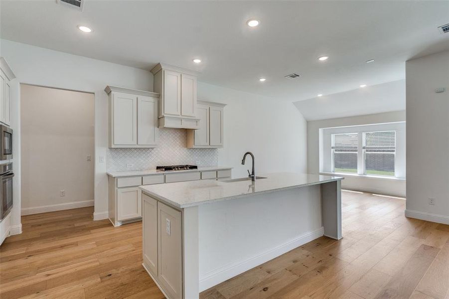 Furnished interior view inside a new home in Willow Wood Classic 60, McKinney (Image 9). Furnished interior view inside a new home in Willow Wood Classic 60, McKinney (Image 9).