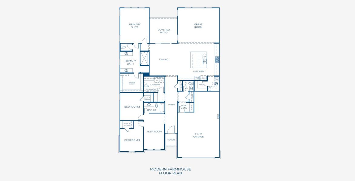 2D floor plan layout of this home in Bluff Haven, Georgetown, TX (Image 4).