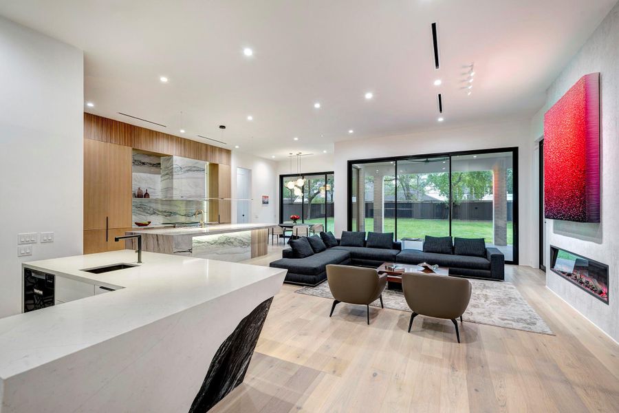 Furnished interior view inside a new home in , Houston (Image 10).