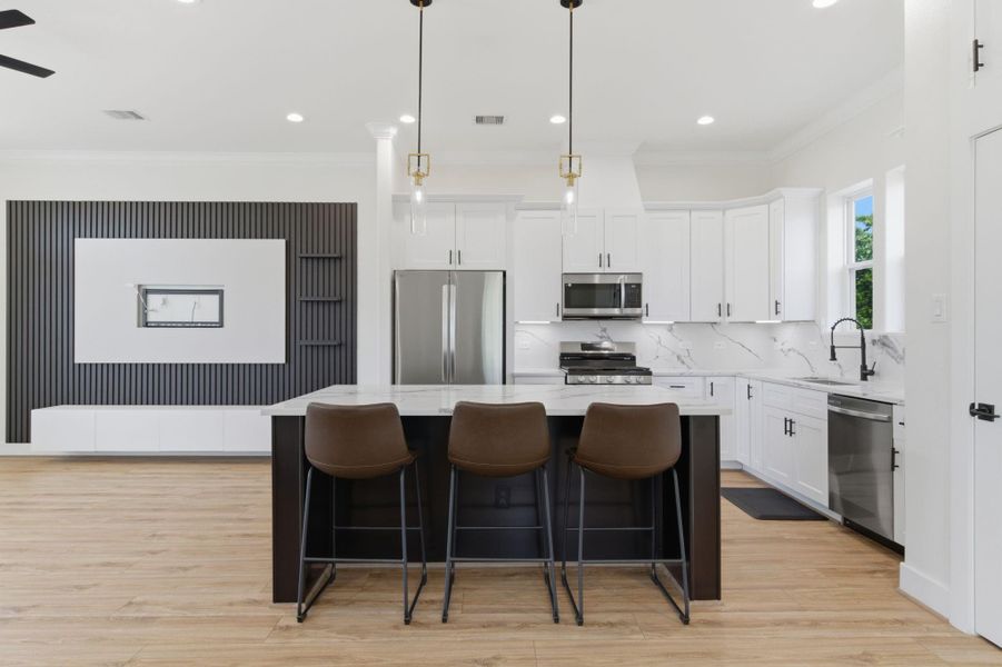 Furnished interior view inside a new home in , Houston (Image 11).